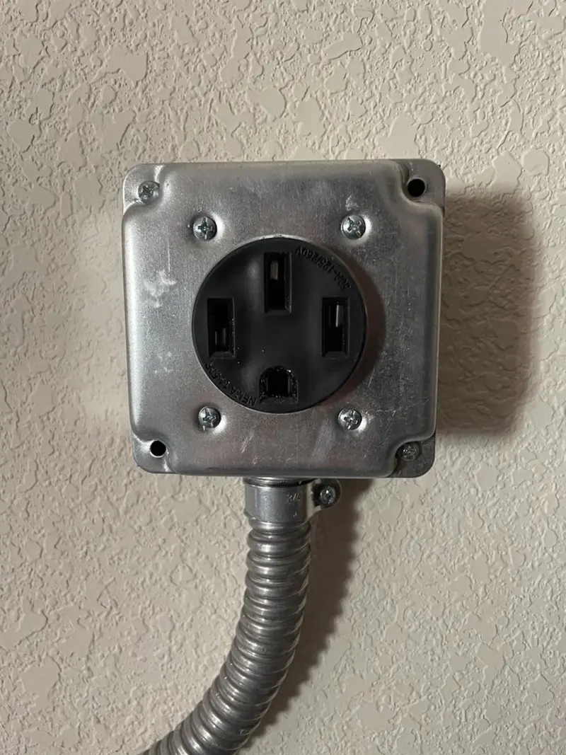 NEMA 14-50 outlet installed for Smart Home Electrical in West Hanover